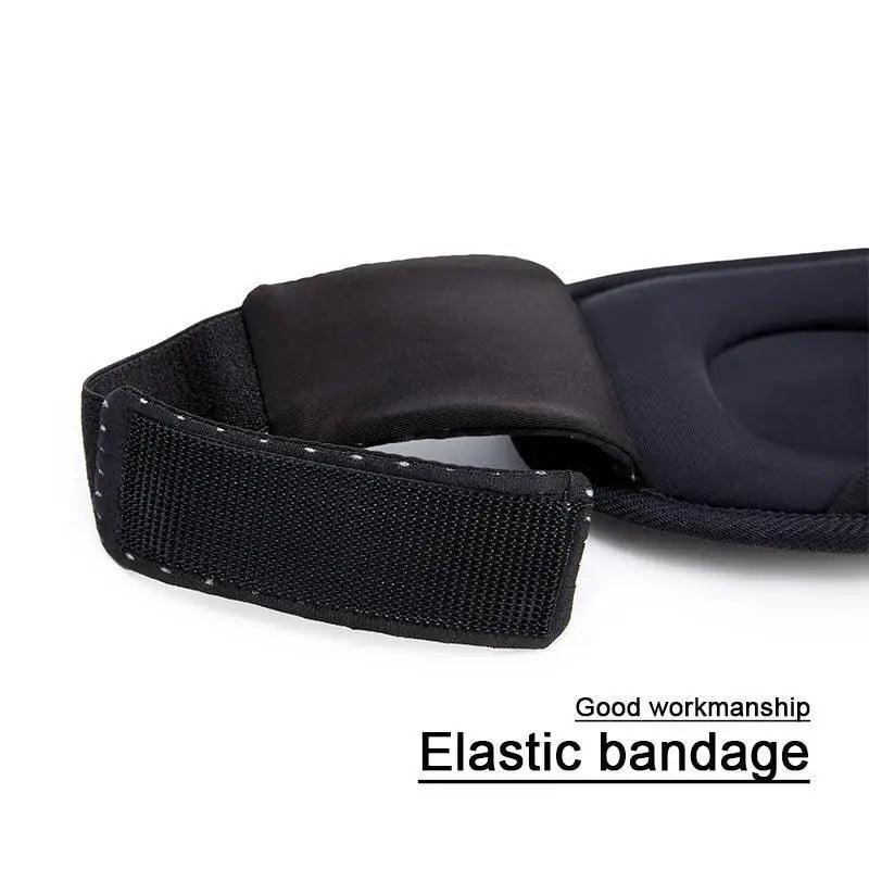 Black  Soft Padded Sleeping Mask For Eyes Lightweight Blindfold Night Mask Modern Adjustable Super Smooth Eye Patch For Sleep Stevvex