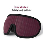 Black  Soft Padded Sleeping Mask For Eyes Lightweight Blindfold Night Mask Modern Adjustable Super Smooth Eye Patch For Sleep Stevvex