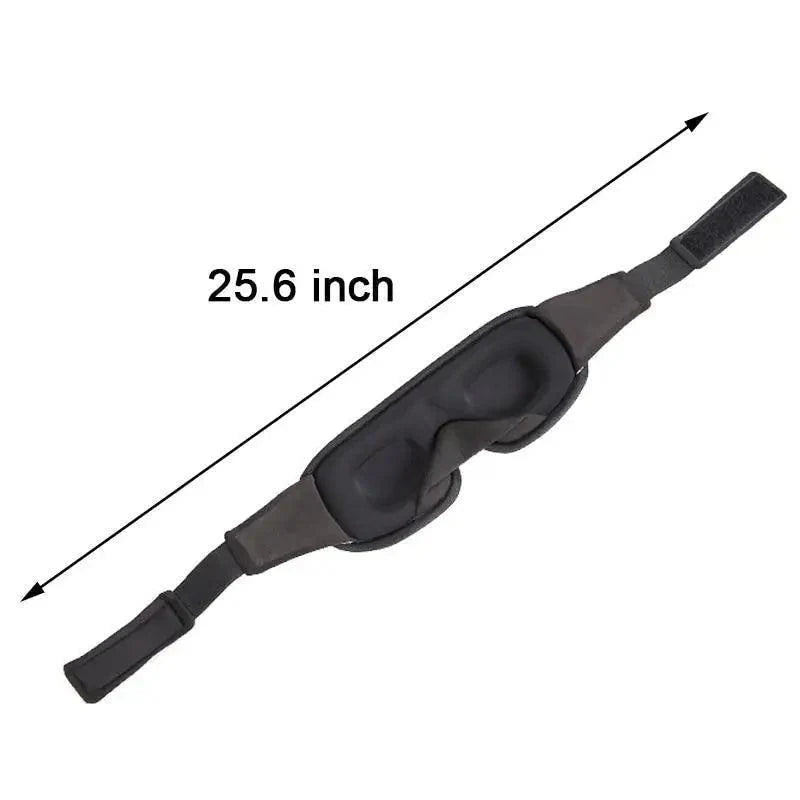 Black  Soft Padded Sleeping Mask For Eyes Lightweight Blindfold Night Mask Modern Adjustable Super Smooth Eye Patch For Sleep Stevvex