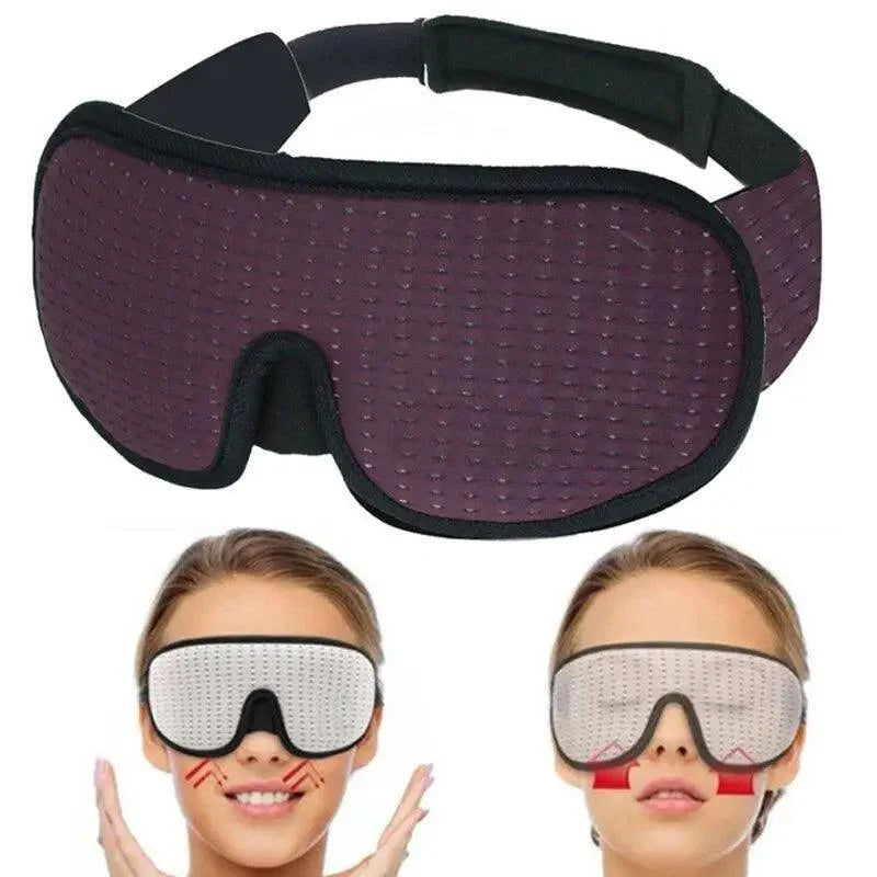 Black  Soft Padded Sleeping Mask For Eyes Lightweight Blindfold Night Mask Modern Adjustable Super Smooth Eye Patch For Sleep Stevvex