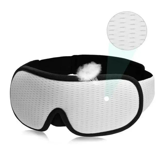 Black  Soft Padded Sleeping Mask For Eyes Lightweight Blindfold Night Mask Modern Adjustable Super Smooth Eye Patch For Sleep Stevvex