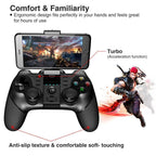 Black Solid Bluetooth Joystick Smartphone Trigger Gamepad Controller Compatible With TV PC Laptop