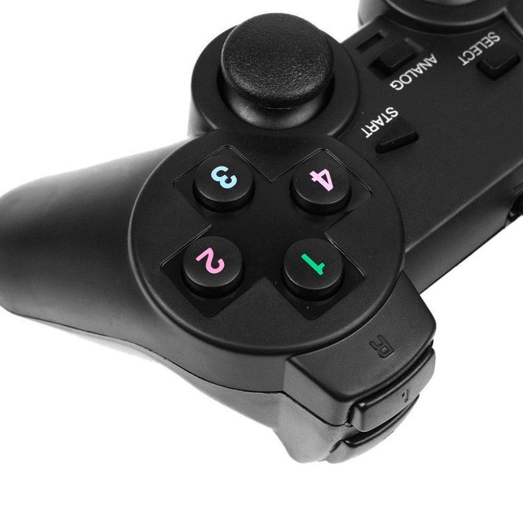 Black Solid Wired Vibration Joystick Gamepad Handle Controller Compatible With PC Laptop Computer Stevvex
