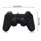 Black Solid Wired Vibration Joystick Gamepad Handle Controller Compatible With PC Laptop Computer Stevvex