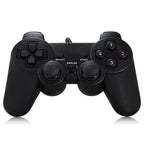 Black Solid Wired Vibration Joystick Gamepad Handle Controller Compatible With PC Laptop Computer Stevvex
