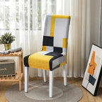 Black Spandex elastic wedding Chair Covers Anti-dirty housse de chaise office hotel chair cover seat  Chair Covers Protector Seat Case Chair Cover Seat Protector Super Fit Slipcover Stretch Removable Washable Stevvex