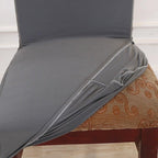 Black Spandex elastic wedding Chair Covers Anti-dirty housse de chaise office hotel chair cover seat  Chair Covers Protector Seat Case Chair Cover Seat Protector Super Fit Slipcover Stretch Removable Washable Stevvex