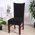 Black Spandex elastic wedding Chair Covers Anti-dirty housse de chaise office hotel chair cover seat  Chair Covers Protector Seat Case Chair Cover Seat Protector Super Fit Slipcover Stretch Removable Washable Stevvex