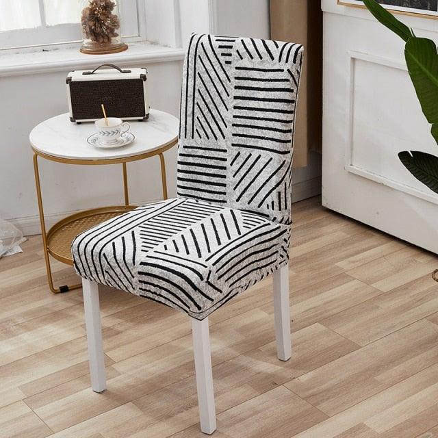 Black Spandex elastic wedding Chair Covers Anti-dirty housse de chaise office hotel chair cover seat  Chair Covers Protector Seat Case Chair Cover Seat Protector Super Fit Slipcover Stretch Removable Washable Stevvex
