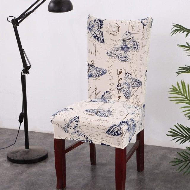 Black Spandex elastic wedding Chair Covers Anti-dirty housse de chaise office hotel chair cover seat  Chair Covers Protector Seat Case Chair Cover Seat Protector Super Fit Slipcover Stretch Removable Washable Stevvex