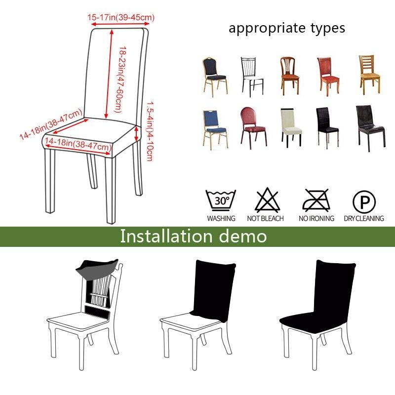 Black Spandex elastic wedding Chair Covers Anti-dirty housse de chaise office hotel chair cover seat  Chair Covers Protector Seat Case Chair Cover Seat Protector Super Fit Slipcover Stretch Removable Washable Stevvex