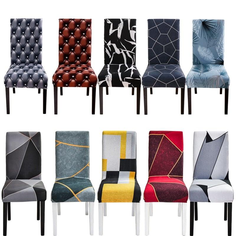Black Spandex elastic wedding Chair Covers Anti-dirty housse de chaise office hotel chair cover seat  Chair Covers Protector Seat Case Chair Cover Seat Protector Super Fit Slipcover Stretch Removable Washable Stevvex