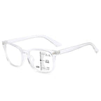 Black Square Multifocal Progressive Reading Glasses For  Men Fashion With Diopters Anti-glare Computer Reading Gaming TV Phones Transparent Glasses For Women Men Stevvex