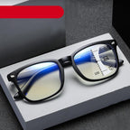 Black Square Multifocal Progressive Reading Glasses For  Men Fashion With Diopters Anti-glare Computer Reading Gaming TV Phones Transparent Glasses For Women Men Stevvex
