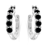 1ct D Color 3mm Moissanite Hoop Charm Earrings 925 Sterling Silver Women BandsCo Straps