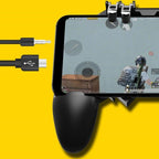 Black Sustainable Trigger Fire Shooter Joystick Metal Trigger Gamepad Compatible With Mobile Phone Accessories Stevvex