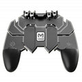 Black Sustainable Trigger Fire Shooter Joystick Metal Trigger Gamepad Compatible With Mobile Phone Accessories Stevvex