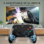 Black Sustainable Wired Joystick Game Controller With Customized Buttons Programable With PC Laptop Stevvex