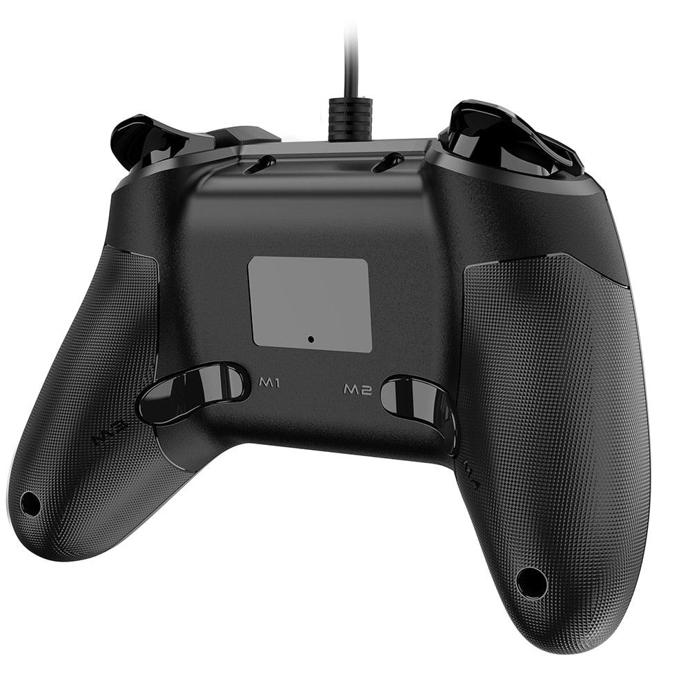 Black Sustainable Wired Joystick Game Controller With Customized Buttons Programable With PC Laptop Stevvex