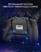 Black Sustainable Wired Joystick Game Controller With Customized Buttons Programable With PC Laptop Stevvex