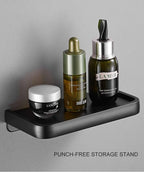 Black Toilet Paper Holder Multifunction Bathroom Storage Shelf Roll Paper Holder Toilet Paper Holder With Shelf Matte Black Toilet Paper Holder Toilet Paper Roll Holder Bathroom Adhesive Toilet Paper Holder Stevvex