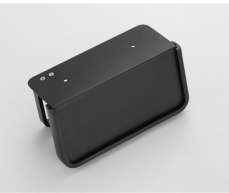 Black Toilet Paper Holder Multifunction Bathroom Storage Shelf Roll Paper Holder Toilet Paper Holder With Shelf Matte Black Toilet Paper Holder Toilet Paper Roll Holder Bathroom Adhesive Toilet Paper Holder Stevvex
