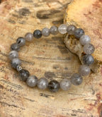 Black Tourmaline Quartz Stretch Bracelet For Healing