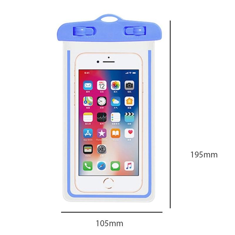 Black Universal Waterproof Phone Case Water Proof Bag Mobile Cover For iPhone 12 11 Pro Max 8 7 Waterproof Phone Bag Waterproof Phone Case With Lanyard for iPhone Case & Strap Stevvex