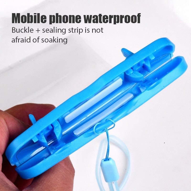 Black Universal Waterproof Phone Case Water Proof Bag Mobile Cover For iPhone 12 11 Pro Max 8 7 Waterproof Phone Bag Waterproof Phone Case With Lanyard for iPhone Case & Strap Stevvex