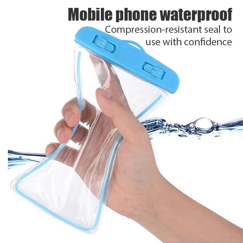 Black Universal Waterproof Phone Case Water Proof Bag Mobile Cover For iPhone 12 11 Pro Max 8 7 Waterproof Phone Bag Waterproof Phone Case With Lanyard for iPhone Case & Strap Stevvex