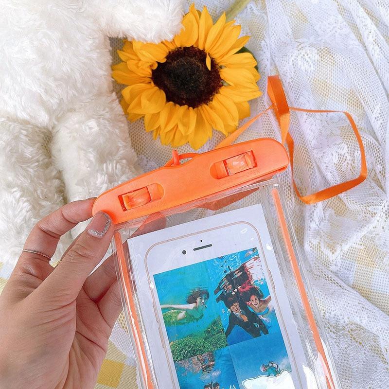 Black Universal Waterproof Phone Case Water Proof Bag Mobile Cover For iPhone 12 11 Pro Max 8 7 Waterproof Phone Bag Waterproof Phone Case With Lanyard for iPhone Case & Strap Stevvex
