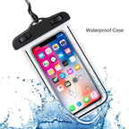 Black Waterproof Mobile Cover Pouch Mobile Case Phone Pouch for iPhone Outdoor Waterproof Phone Case Universal Bag For iPhone 13 12 11 Pro Max Waterproof Phone Pouch Case & Strap Stevvex