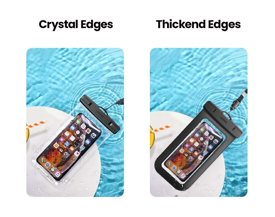 Black Waterproof Phone Case Bag For iPhone 14 13 12 Pro Max Swim Pouch For Universal Protective Phone Case Universal Waterproof Underwater Dustproof Touch Phone Case for iPhone Stevvex
