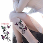 Black Waterproof Temporary Bird Tattoo Sticker Arm Leg Wrist Modern Small Tattoo For Womens And Kids Stevvex