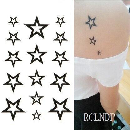 Black Waterproof Temporary Bird Tattoo Sticker Arm Leg Wrist Modern Small Tattoo For Womens And Kids Stevvex