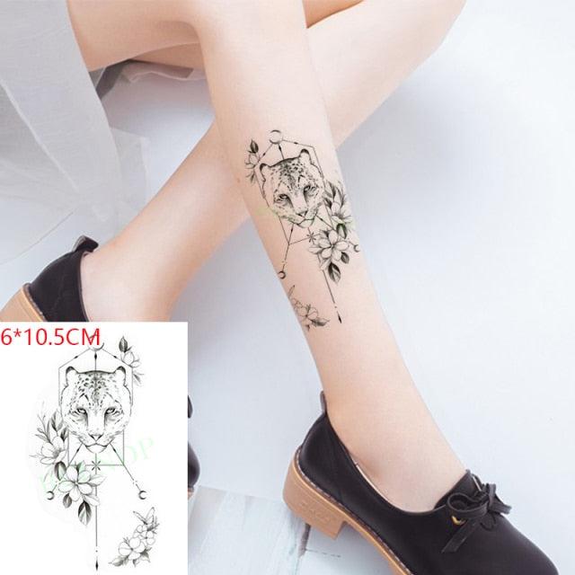 Black Waterproof Temporary Bird Tattoo Sticker Arm Leg Wrist Modern Small Tattoo For Womens And Kids Stevvex