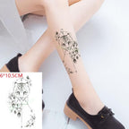 Black Waterproof Temporary Bird Tattoo Sticker Arm Leg Wrist Modern Small Tattoo For Womens And Kids Stevvex