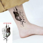 Black Waterproof Temporary Bird Tattoo Sticker Arm Leg Wrist Modern Small Tattoo For Womens And Kids Stevvex