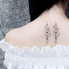 Black Waterproof Temporary Bird Tattoo Sticker Arm Leg Wrist Modern Small Tattoo For Womens And Kids Stevvex