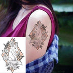 Black Waterproof Temporary Bird Tattoo Sticker Arm Leg Wrist Modern Small Tattoo For Womens And Kids Stevvex