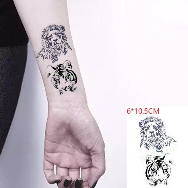 Black Waterproof Temporary Bird Tattoo Sticker Arm Leg Wrist Modern Small Tattoo For Womens And Kids Stevvex