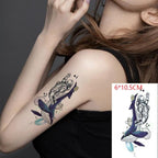 Black Waterproof Temporary Bird Tattoo Sticker Arm Leg Wrist Modern Small Tattoo For Womens And Kids Stevvex