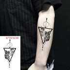 Black Waterproof Temporary Bird Tattoo Sticker Arm Leg Wrist Modern Small Tattoo For Womens And Kids Stevvex