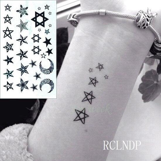Black Waterproof Temporary Bird Tattoo Sticker Arm Leg Wrist Modern Small Tattoo For Womens And Kids Stevvex