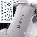 Black Waterproof Temporary Bird Tattoo Sticker Arm Leg Wrist Modern Small Tattoo For Womens And Kids Stevvex