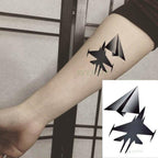 Black Waterproof Temporary Bird Tattoo Sticker Arm Leg Wrist Modern Small Tattoo For Womens And Kids Stevvex
