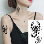 Black Waterproof Temporary Bird Tattoo Sticker Arm Leg Wrist Modern Small Tattoo For Womens And Kids Stevvex