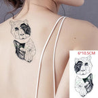 Black Waterproof Temporary Bird Tattoo Sticker Arm Leg Wrist Modern Small Tattoo For Womens And Kids Stevvex