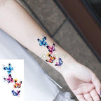 Black Waterproof Temporary Bird Tattoo Sticker Arm Leg Wrist Modern Small Tattoo For Womens And Kids Stevvex