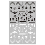 Black White 3D Nail Sticker Decals Cool English Letter Nail Art Decoration Manicure Design Christmas New Year Gift French Nail Art Stickers Decals 8Sheets Nail Art Supplies 3D Self-Adhesive Nail Art Decoration  Pattern Nail Accessories Classic Simple Stevvex